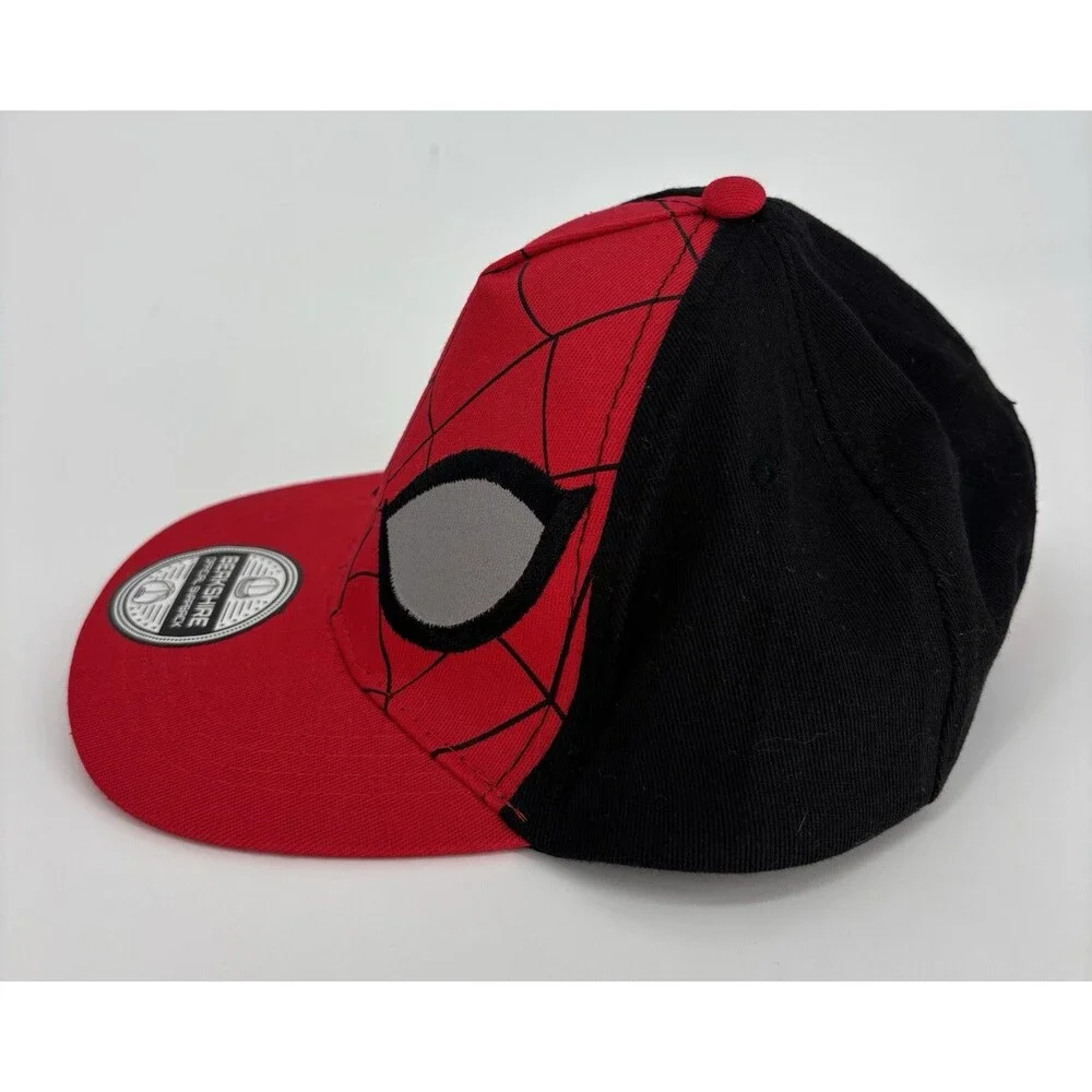 EUC Marvel Spiderman Eyes Youth Snapback Red/Black Hat Berkshire Official OSFM